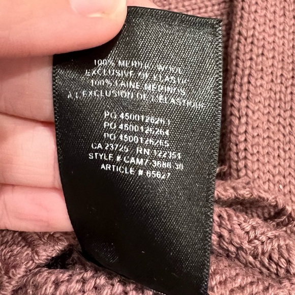 Aritzia Wilfred free purple merino wool turtleneck sweater - Picture 4 of 5